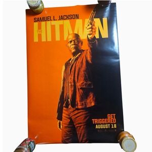 The Hitmans Bodyguard 2017 Movie Poster 27x40 Samuel L Jackson Ryan Reynolds D/S